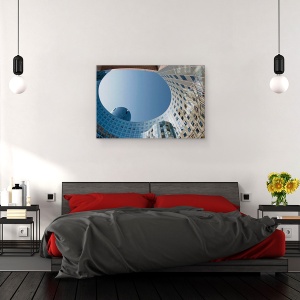 Tablou canvas - Cercul De Lumina, Paris, Franta, Modern, Cerc, Turn, 40 x 60 cm - Img 3