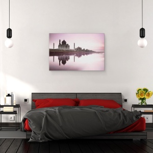 Tablou canvas - Cladiri, Taj Mahal, Yamuna, India, 60 x 90 cm - Img 3