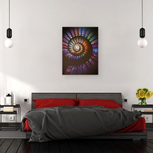 Tablou canvas - Convergenta Universului, Culoare, Curcubeu, Mozaic, 60 x 80 cm - Img 3