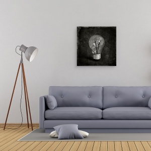 Tablou canvas - Copacul, Bec, Lumina, 60 x 60 cm - Img 2