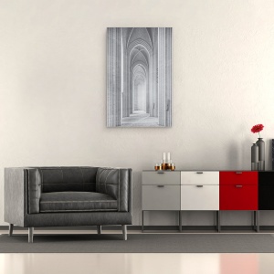 Tablou canvas - Copenhaga, Biserica, Catedrala, Piloni, Tavan, Interior, 40 x 60 cm - Img 2