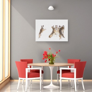 Tablou canvas - Corul - Coioti, Dansand, Iarna, Cantand, Canada, 80 x 120 cm - Img 4