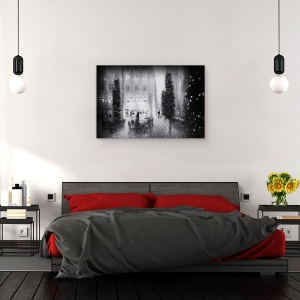 Tablou canvas - Craciun In Oras, Ninge, Pom De Craciun, 40 x 60 cm - Img 3