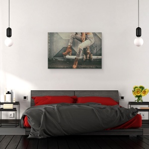 Tablou canvas - Cui ii Pasa, Atitudine, Blugi, Haine, Moda, Teava, 80 x 120 cm - Img 3