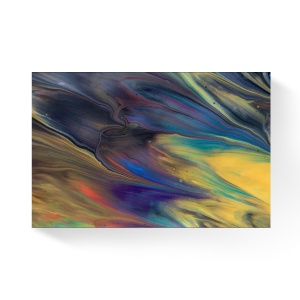 Tablou Canvas - Diferite culori de ulei, Multicolor, Abstract, 60 x 90 cm
