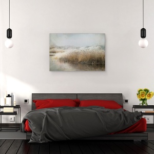 Tablou canvas - Dimineata De Iarna, Rece, Reed, Iarba, 40 x 60 cm - Img 3