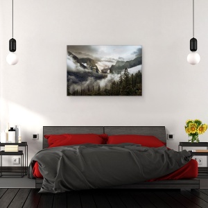 Tablou canvas - Dimineata In Vale, Yosemite, Munti, Rasarit De Soare, Parc National, California, 40 x 60 cm - Img 3