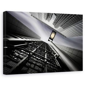 Tablou canvas - Din Otel, Arhitectura, Japonia, Perspectiva, Cladire, 60 x 90 cm