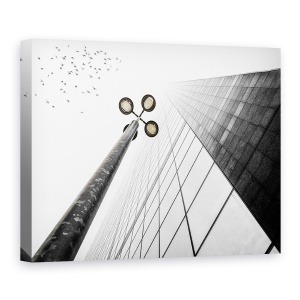 Tablou canvas - Direct Spre Cer, Paris, Cladire, Pasare, Lumina, La Defense, 50 x 70 cm