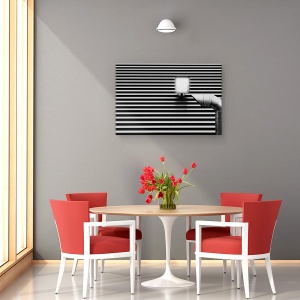 Tablou canvas - Dungi, Linii, Teava, Metal, Contrast, 60 x 90 cm - Img 4