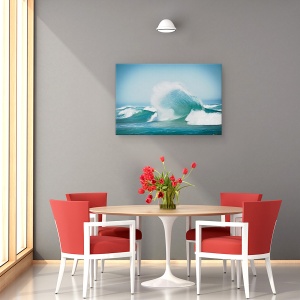 Tablou canvas - Efervescent, Valuri, Ocean, Strop, Val, Apa, 80 x 120 cm - Img 4