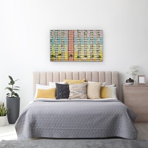 Tablou canvas - Egalizator, Cladire, Arhitectura, Ferestre, Hong Kong, China, 50 x 80 cm - Img 3