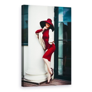 Tablou canvas - Eleganta Este Singura Frumusete Care Nu Se Estompeaza Niciodata, Gratios, Moda, 60 x 90 cm