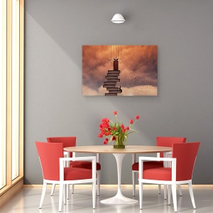 Tablou canvas - Escale, Carti, Usa, Imaginatie, Fantezie, Vis, 40 x 60 cm - Img 4
