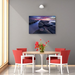 tablou decorativ modern living far la apus pe canvas