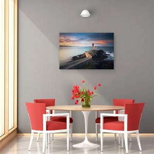 Tablou canvas - Farul Petit Minou, Brittany, Rasarit De Soare, Peisaj Marin, 40 x 60 cm - Img 4