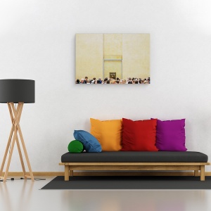 Tablou canvas - Fereastra Spre Lume A Lisei, Mona, Lisa, Luvru, Paris, 40 x 60 cm - Img 2