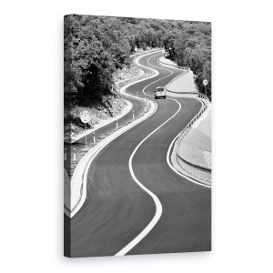 Tablou canvas - Fiecare Zi E Un Drum Serpuit, Curbe, 60 x 90 cm
