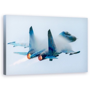 Tablou canvas - Flanker, Actiune, Foc, Jet, Avioane, 50 x 80 cm