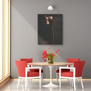 Tablou canvas - Floare, Vaza, Trandafir, 60 x 75 cm - Img 4