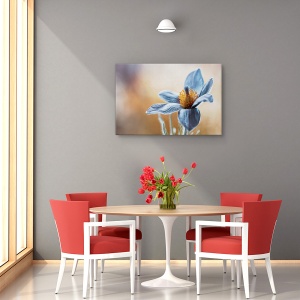 Tablou canvas - Flori albastra, Flori, 80 x 120 cm - Img 4