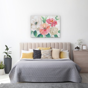Tablou canvas - Flori, Buchet Colorat, Pictura, 50 x 70 cm - Img 3