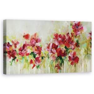 Tablou canvas - Flori, Gradina Colorata, Pictura, 50 x 100 cm