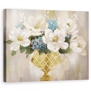 Tablou canvas - Flori, Vaza, Magnolia, 60 x 75 cm