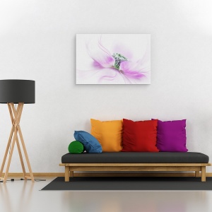 Tablou canvas - Flux, Floare, Roz, 40 x 60 cm - Img 2
