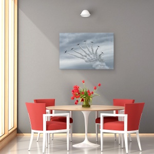 Tablou canvas - Garra, Airshow, Aeronava, Aeronava, Formatie, Jet, 60 x 90 cm - Img 4