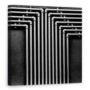 Tablou canvas - Gasss, Tevi, Teava, Industrie, Industrial, Metal, 90 x 90 cm