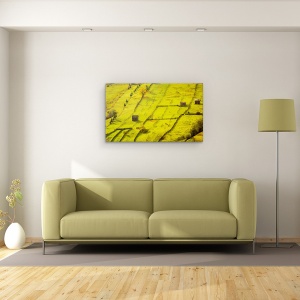 Tablou canvas - Geometric, Sadova, Romania, Toamna, Verde, Rural, Rural, 50 x 80 cm - Img 2