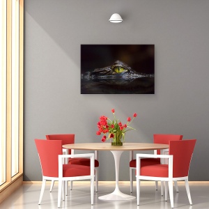 Tablou canvas - Hypnotic, Natura, Animal, Salbatic, Caiman, 60 x 90 cm - Img 4