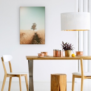 Tablou Canvas - Iarba Si Cale, Copac, Singuratic, Copac, Calea, Iarba, 80 x 120 cm - Img 4