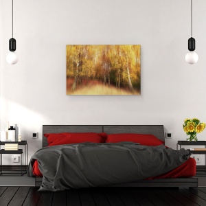 Tablou canvas - Impresie De Toamna, Culoare, Copaci, 60 x 90 cm - Img 3