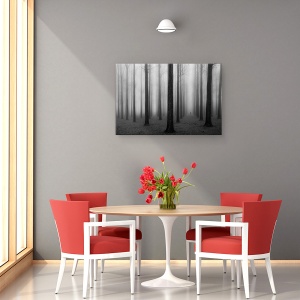 Tablou canvas - In Ceata, Peisaj, Singuratate, Padure, 60 x 90 cm - Img 4
