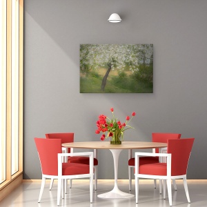 Tablou canvas - In Gradina, Copac, Primavara, Expunere Multipla, Flori, 60 x 90 cm - Img 4