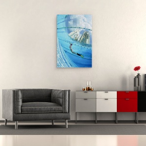 Tablou canvas - In Oras, Bassin, Piscina, Fata, Moscova, Piscina, 40 x 60 cm - Img 2