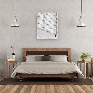 Tablou canvas - Inca Un Pas, Doamna, Persoana, Mici, Linii, Arhitectura, 60 x 75 cm - Img 3