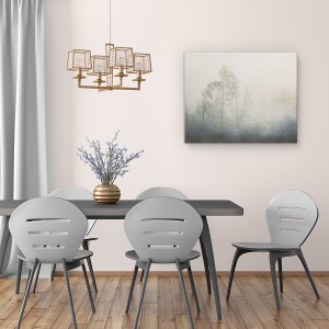 Tablou canvas - Inghet, Iarna, Inghet, Copaci, Ghemui, Ceata, 60 x 75 cm - Img 4
