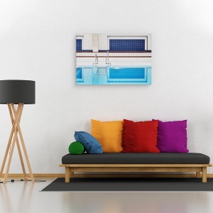 Tablou canvas - Inot, Interior, Hallenbad, Stuttgart, Piscina, Piscina, 60 x 90 cm - Img 2