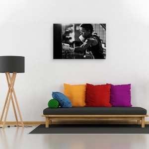 Tablou canvas - Instruire, Boxer, Femeie, Sport, Actiune, 80 x 120 cm - Img 2