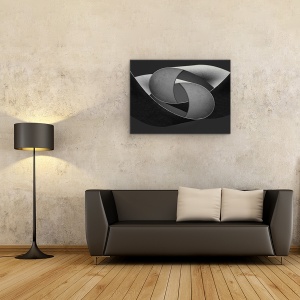 Tablou canvas - Intortocheat, Hartie, Film, Intortocheata, Germania, Forme, Alb-Negru, 50 x 70 cm - Img 2