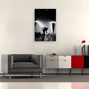 Tablou canvas - Jucand la bowling, Arunca, Sport, Actiune, Silueta, 40 x 60 cm - Img 2