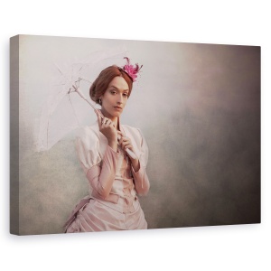 Tablou canvas - La Plimbare, Umrella, Moale, Vintage, Retro, 40 x 60 cm