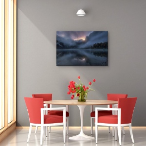 Tablou canvas decorativ Lacul Gosausee și munți austrieci