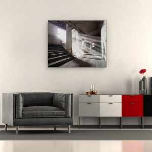 Tablou canvas - Lasa Viata Sa Mearga Mai Departe, Arhitectura, Emotie, Sentiment, 60 x 75 cm - Img 2