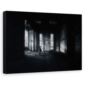 Tablou canvas - Loc Gol, Stare De Spirit, Baiat, Intuneric, Infricosator, 80 x 120 cm