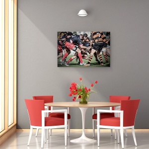 Tablou canvas - Lovitura, Rugby, Blocat, Abelles, Valencia, 60 x 90 cm - Img 4