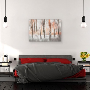 Tablou canvas - Lumina De Seara, Zapada, Copac, Ramura, 80 x 120 cm - Img 3